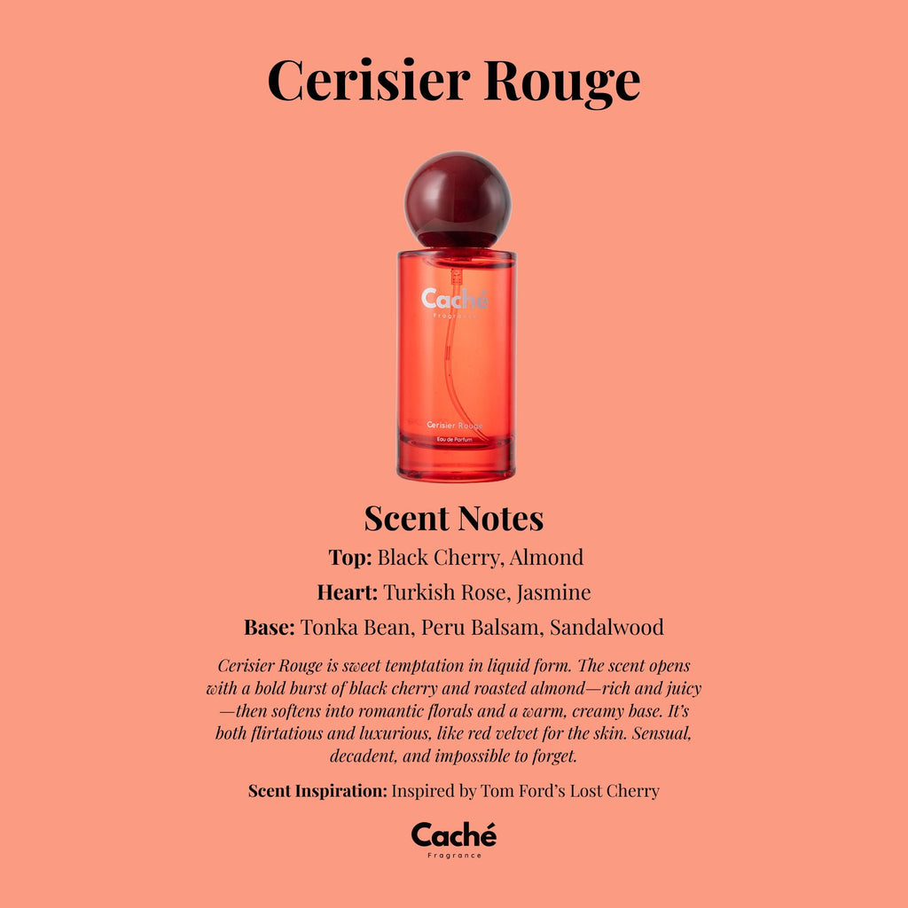 Cerisier Rouge 50ml eau de parfum glass bottle with black cherry and sensual floral fragrance — view 2