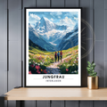 Affiche Jungfrau Interlaken | Poster décoratif Suisse | Affiche Suisse-0