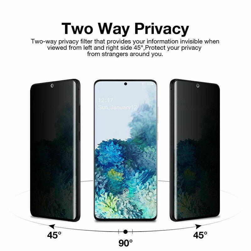 Hydrogel blue light screen protector film applied to a Samsung smartphone display with cleaning kit. — view 3