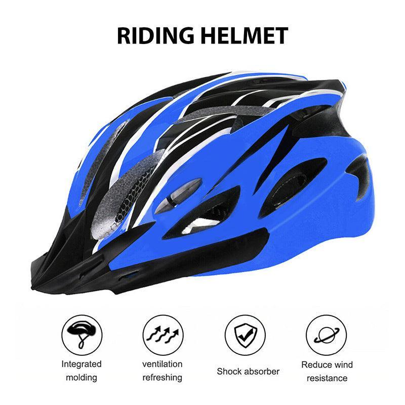 Lightweight aerodynamic bicycle helmet with ventilation holes and adjustable chin strap for safe cycling — view 3