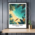 Affiche Lac Victoria | Poster Ouganda | Affiche Lac-0