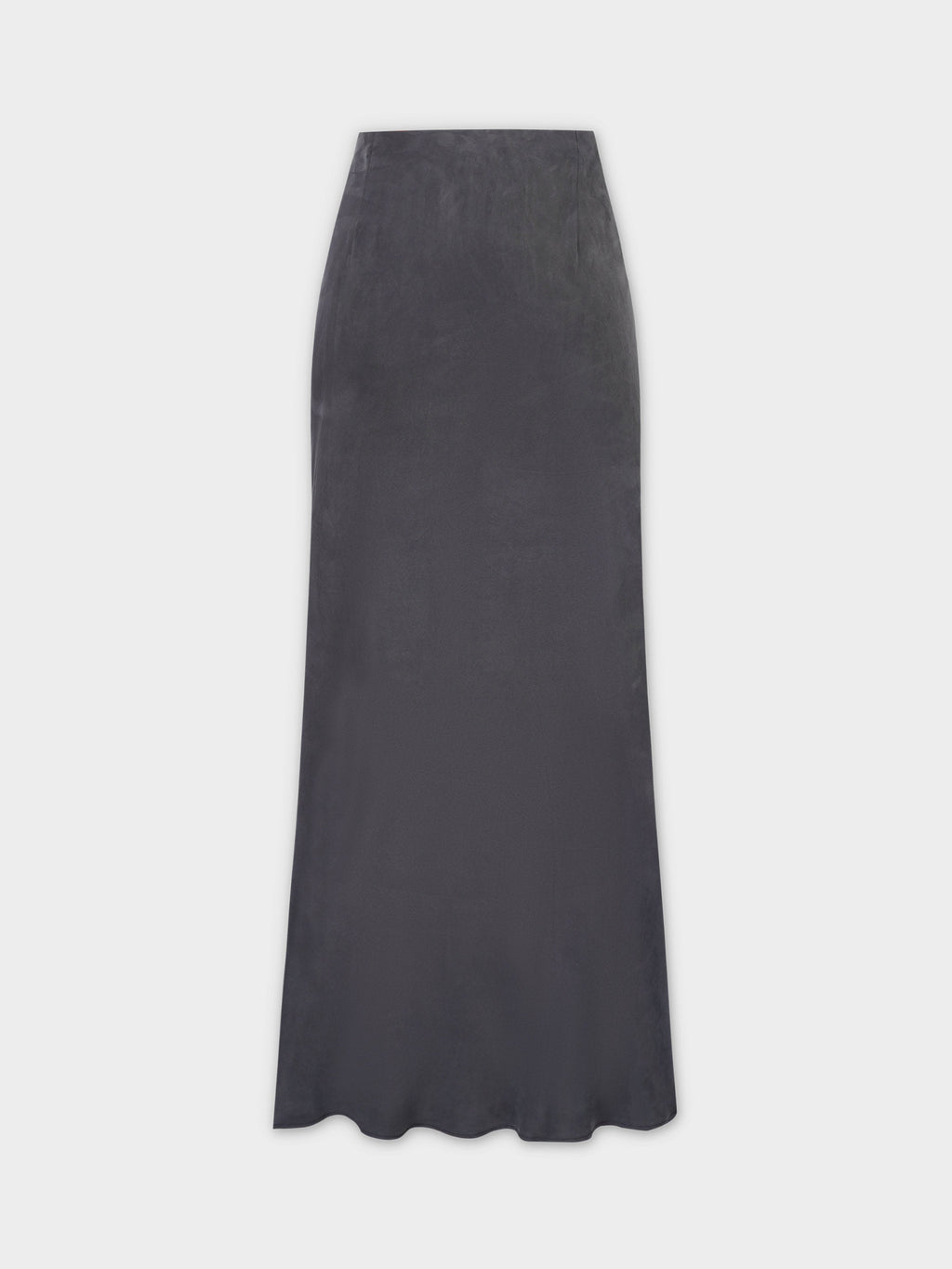Cupro Slip Skirt-Black-1