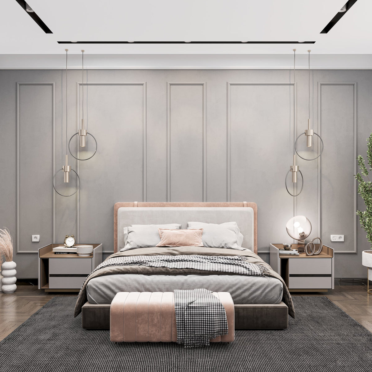 Ready to Assemble Wall Molding Package - 5 Vertical Frames | Easy Installation-0