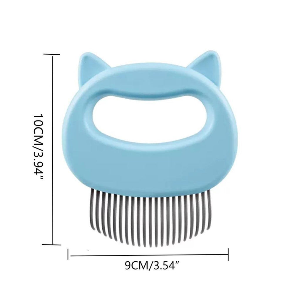 Ergonomic pet grooming massage comb in durable ABS material for dog and cat hair removal — view 3