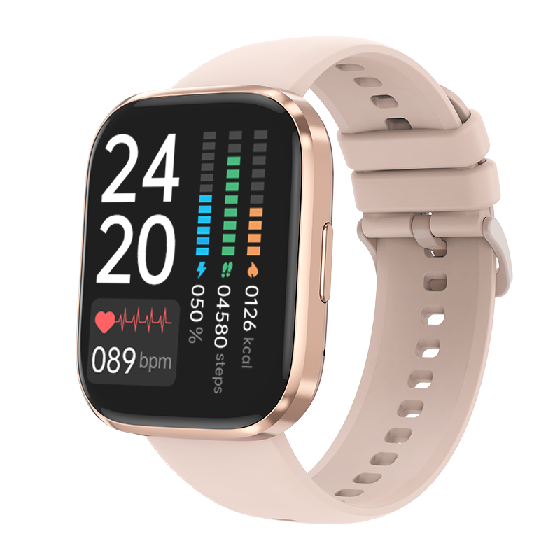 Fitness smart watch with 1.96 inch HD display and digital interface for men and women
