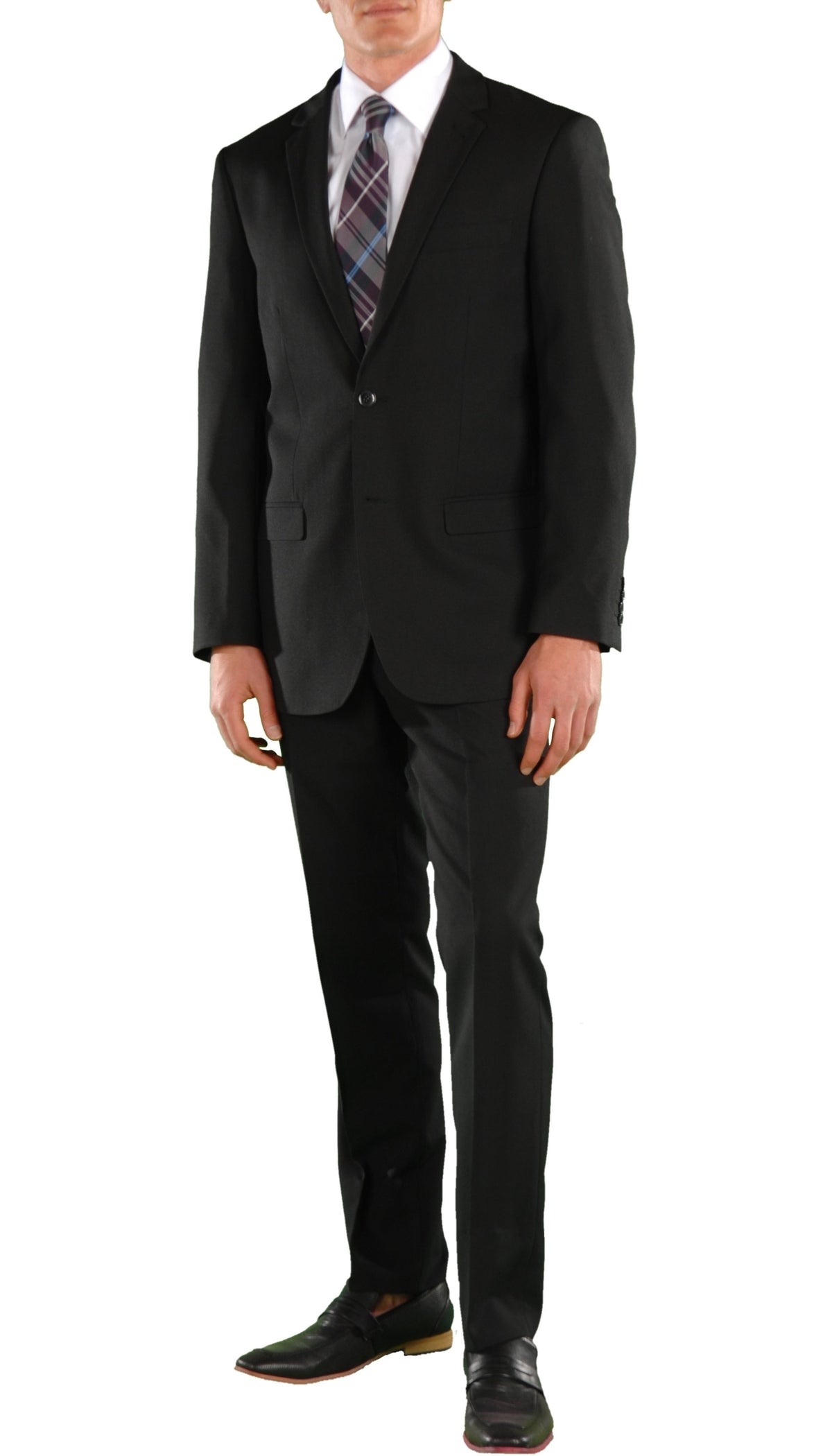Ford Black Regular Fit 2 Piece Suit-0