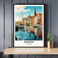 Affiche Gdańsk, Pologne | impression de voyage Gdańsk | Impression Gdańsk-0