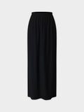 Maxi Stretch Skirt-Black-1
