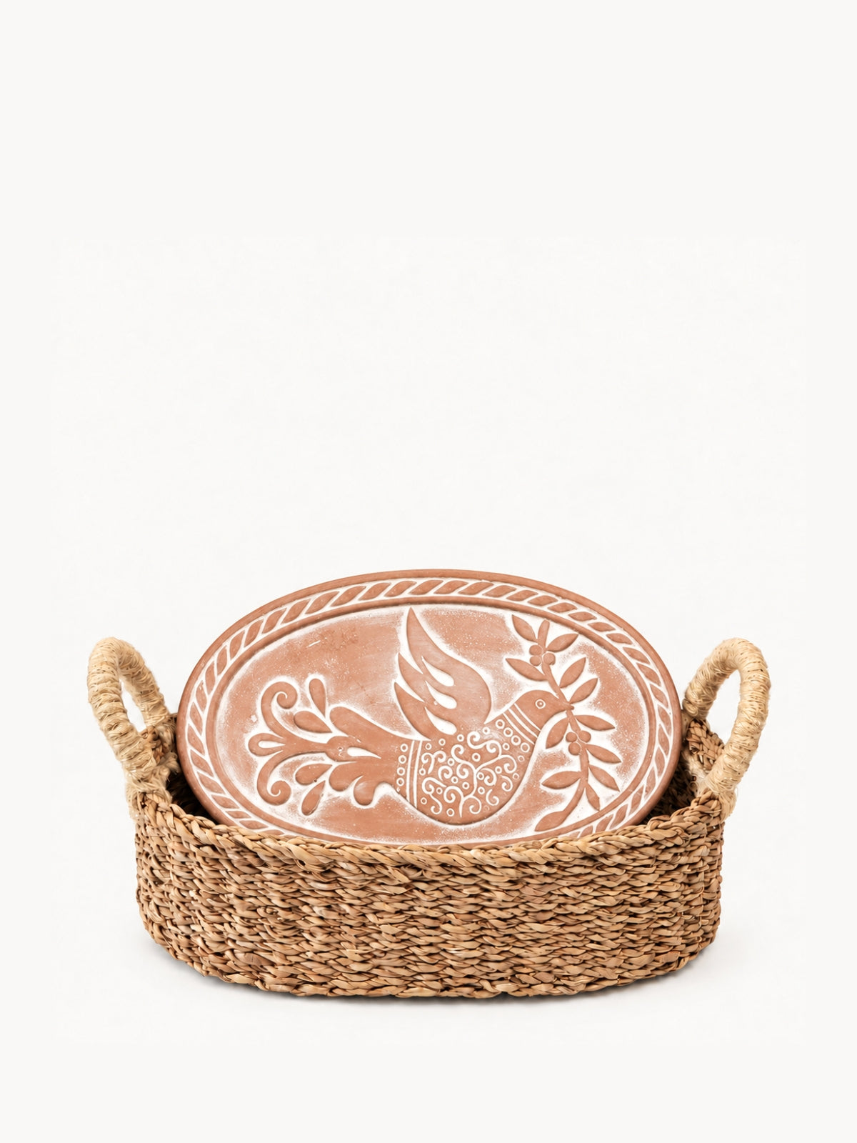 Bread Warmer & Basket - Bird Oval-4