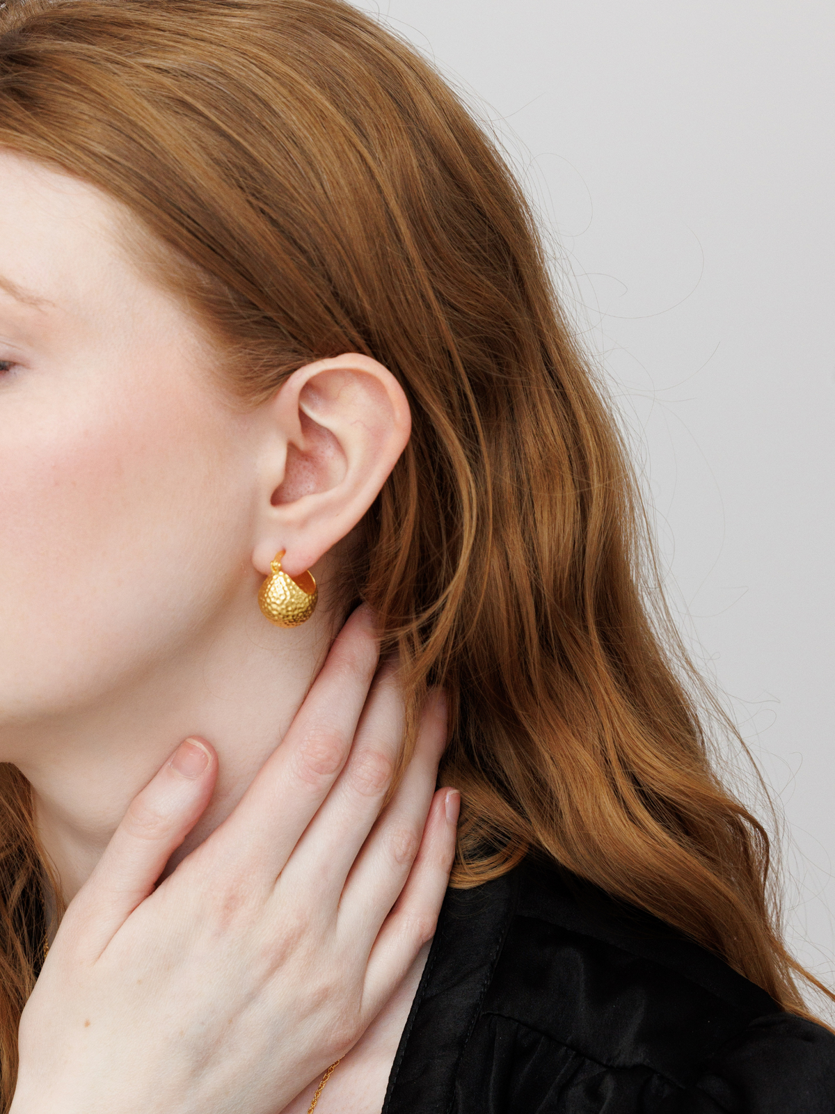 Gold Vermeil Hoop Earrings – Zadie | No More Nobody-2