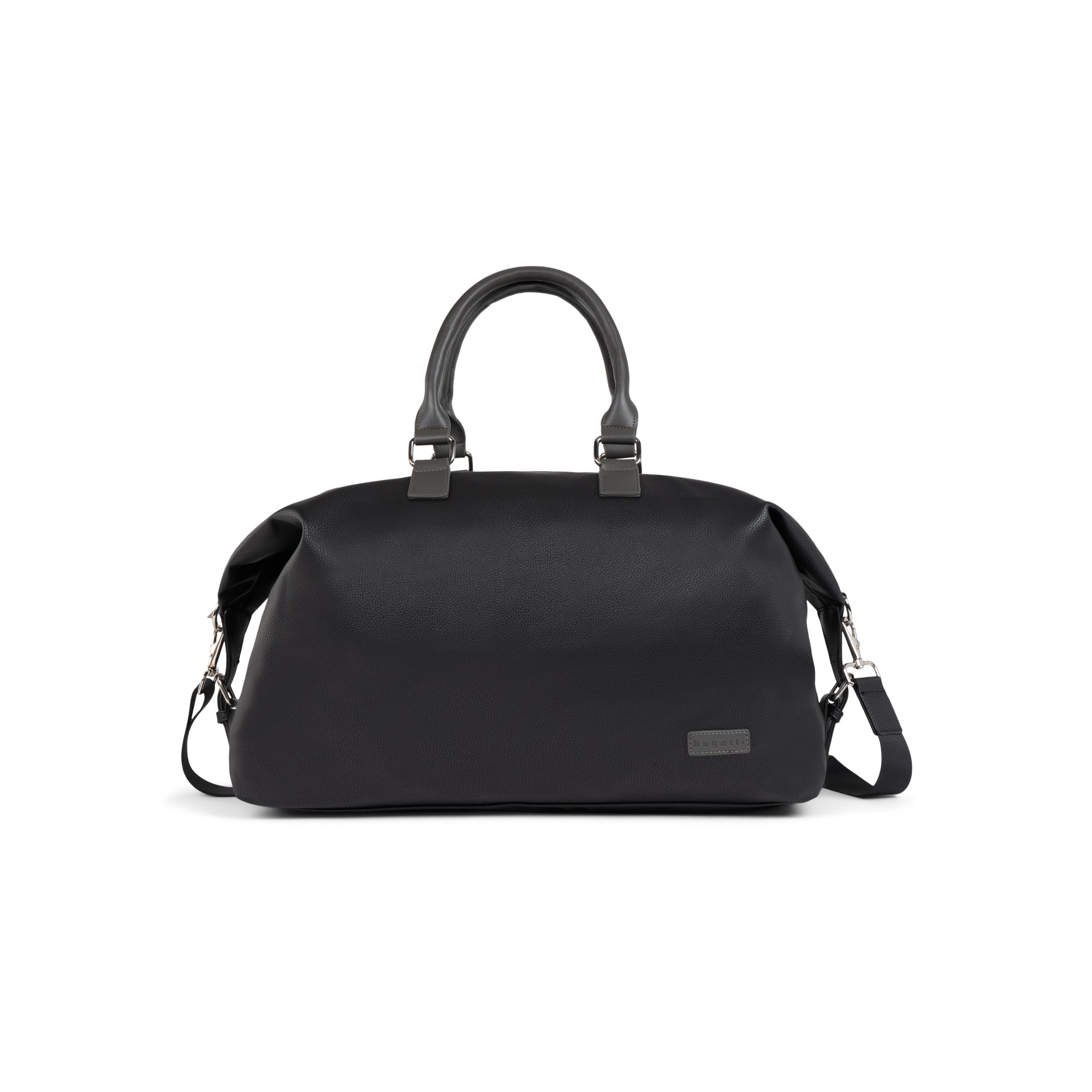 Contrast duffle bag with multiple pockets and durable straps for stylish and functional travel organization