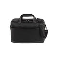Textured vegan leather Central Briefcase with top handles and shoulder strap for modern business professionals
