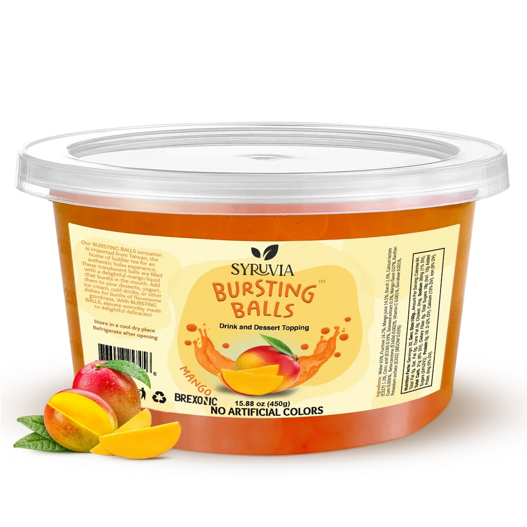 1 LB Mango Flavored Popping Boba-0