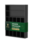 Basic Silverware Drawer Organizer, Black-0