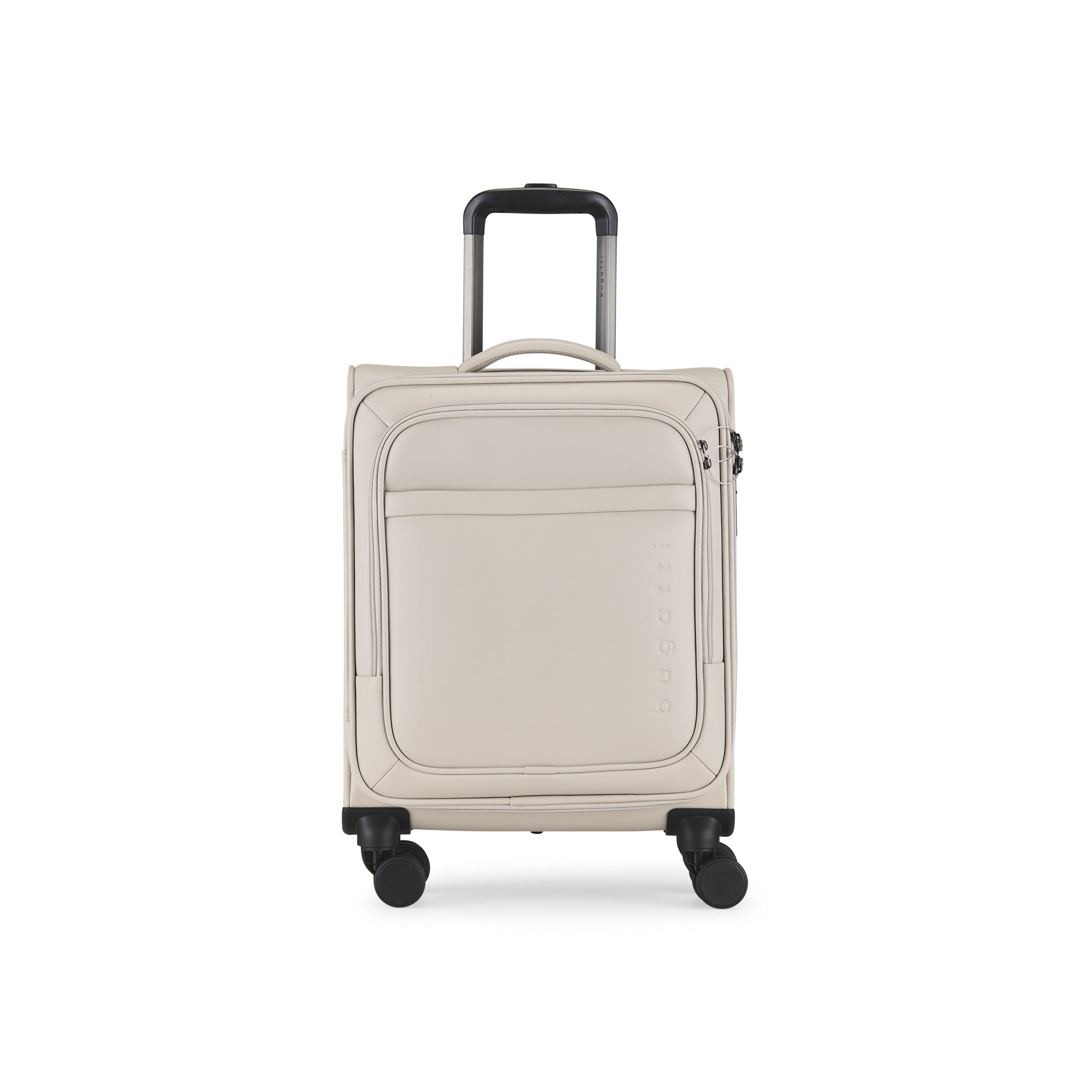 Sleek scratch-resistant Victoria Carry-On hard shell travel suitcase with multidirectional spinner wheels — view 2