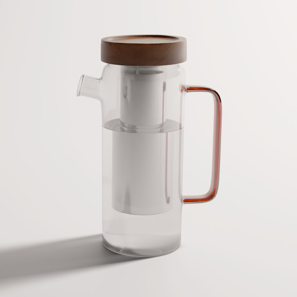 Carafe filtrante en verre  écologique 1,5L-0