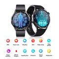 WAUTTON advanced health smartwatch featuring a digital display with heart rate and fitness tracking metrics