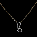 Capricorn Zodiac Necklace-0
