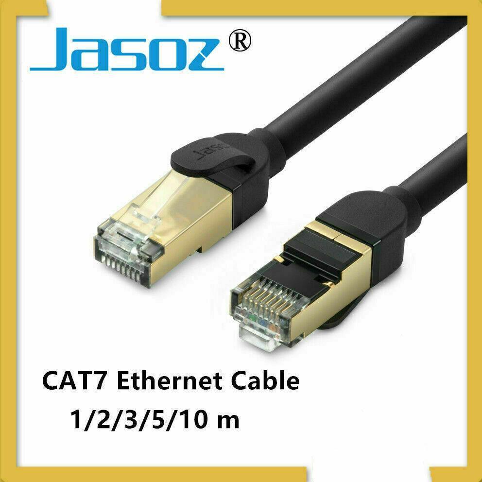 Shielded Cat7 RJ45 Ethernet patch cable with pure copper wire and male connectors