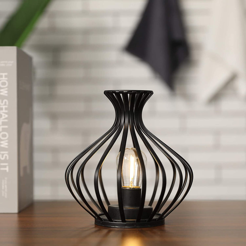 7.5-inch tall wireless LED table lamp in modern Nordic style with a sleek cordless design