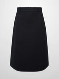 Basic A-Line Skirt-Black-0