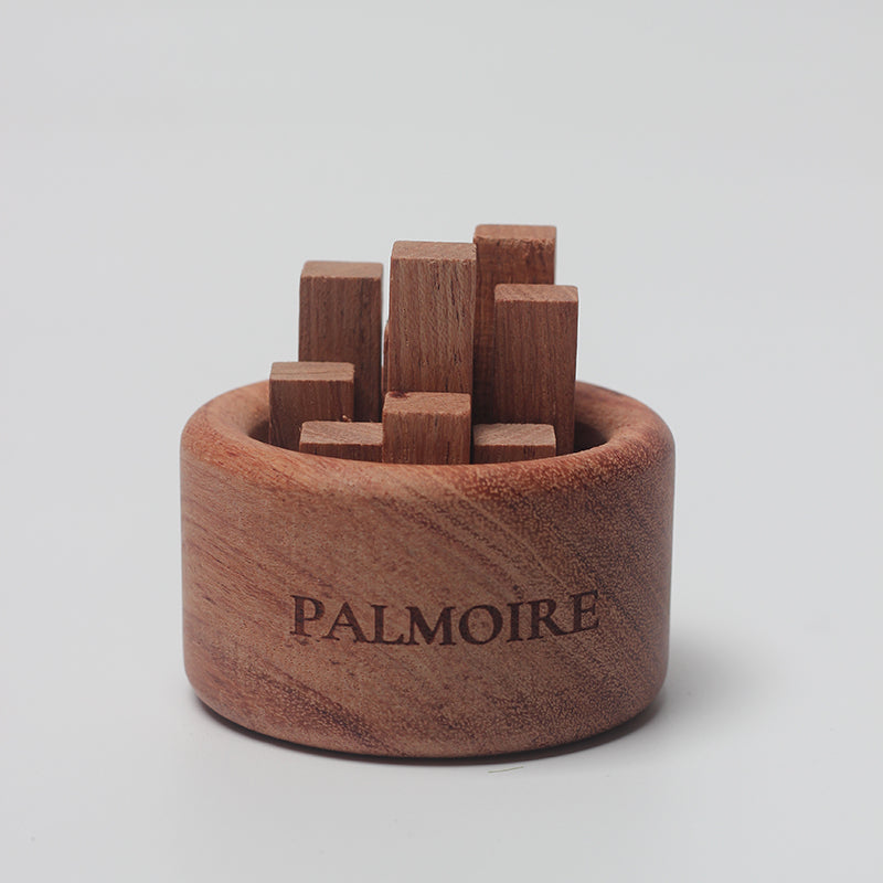 Rosewood essential oil diffuser with rich wood grain pattern for natural home fragrance and aromatherapy. — view 4