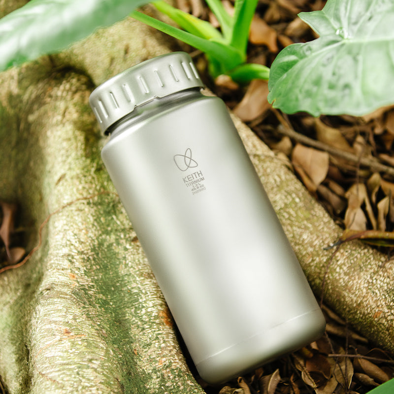 KEITH Titanium Bayonet-Cap Bottle with Sleeve, 0.9L / 1.2L - Ti3035 / Ti3036-2