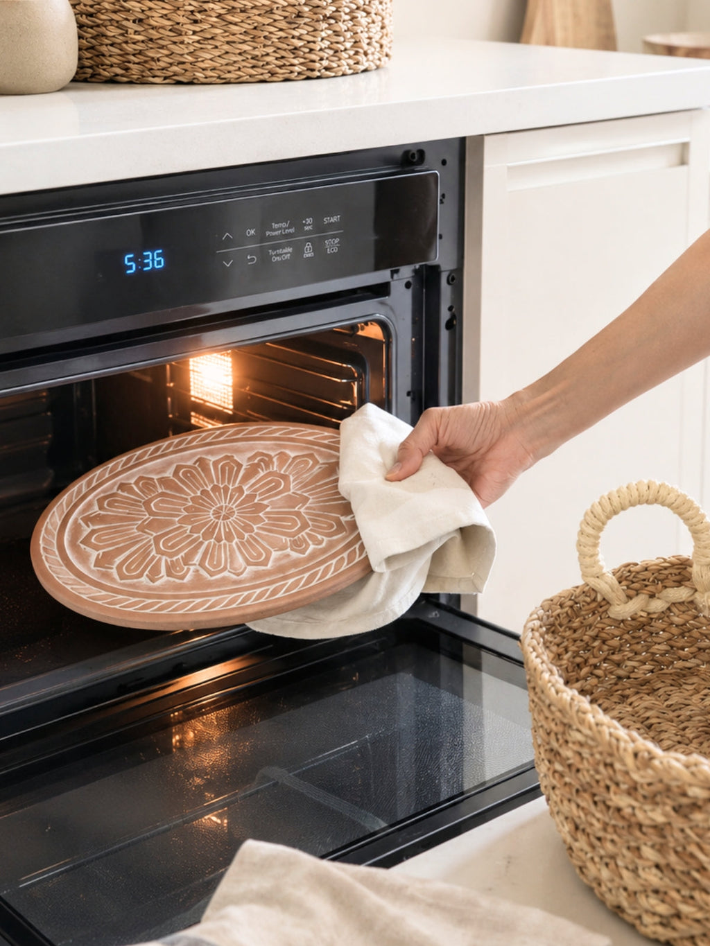Bread Warmer & Basket - Flower-1
