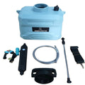 5L rechargeable electric cleaning sprayer with adjustable strap extension rod and three plastic interchangeable nozzles