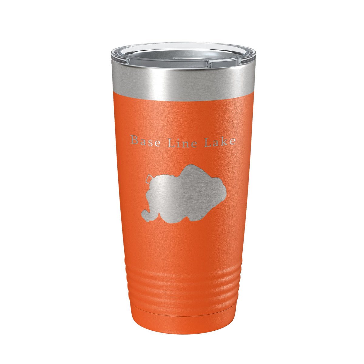 Base Line Lake Map Tumbler Travel Mug Insulated Laser Engraved Coffee Cup Huron River Chain of Lakes Michigan 20 oz-17