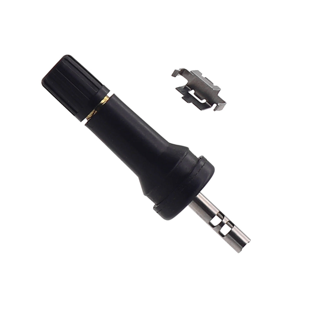 Four premium replacement tire pressure monitoring system valves and clips for Nissan Patrol Y62 series — view 5