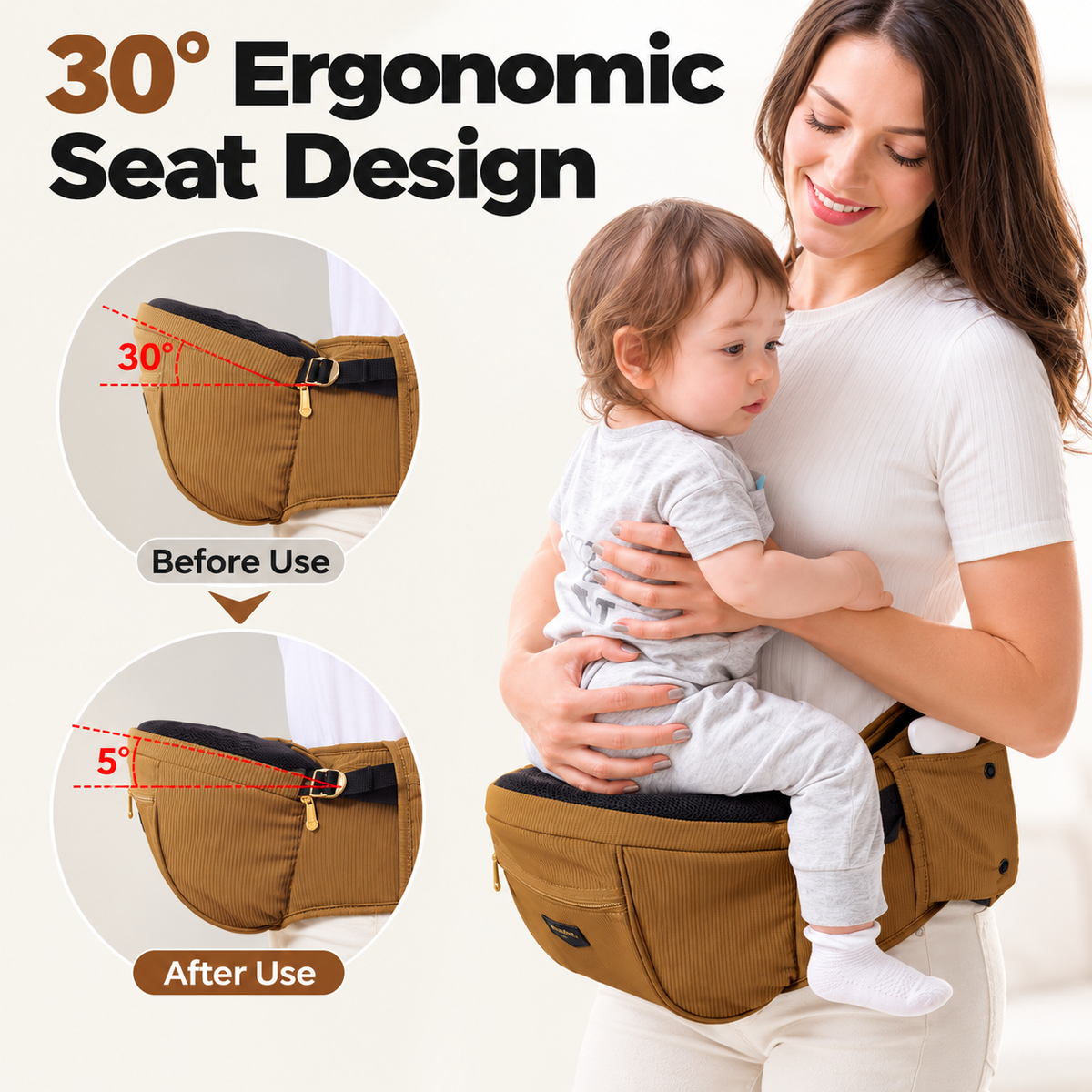 SUNVENO Ergonomic Baby Hip Seat Carrier-1
