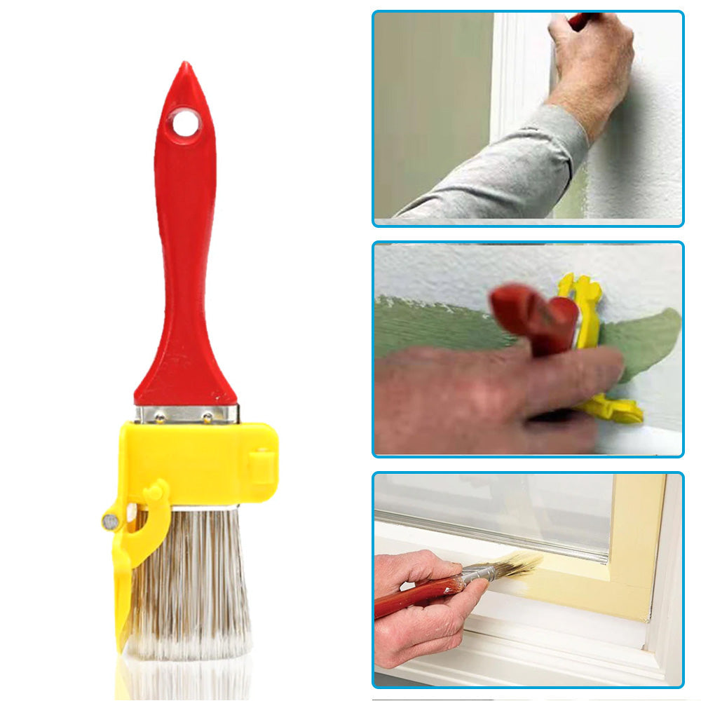 Professional paint edger brush with a wooden handle and PET bristles for trimming — view 2
