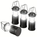 Freestanding LED touch lamp in black polished stainless steel for modern home or office decor