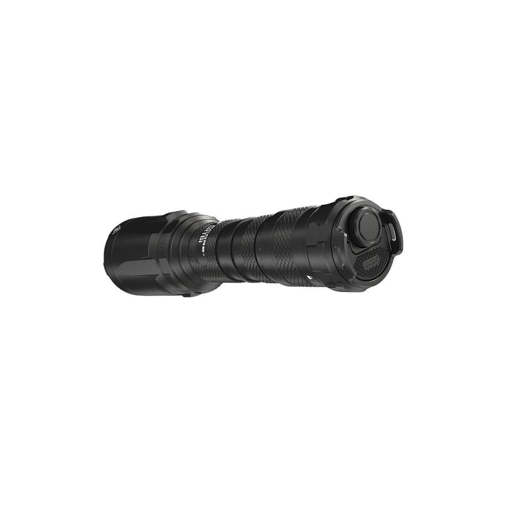 Nitecore SRT6i tactical flashlight in black aluminum with smart selector ring and dual tail switches — view 2