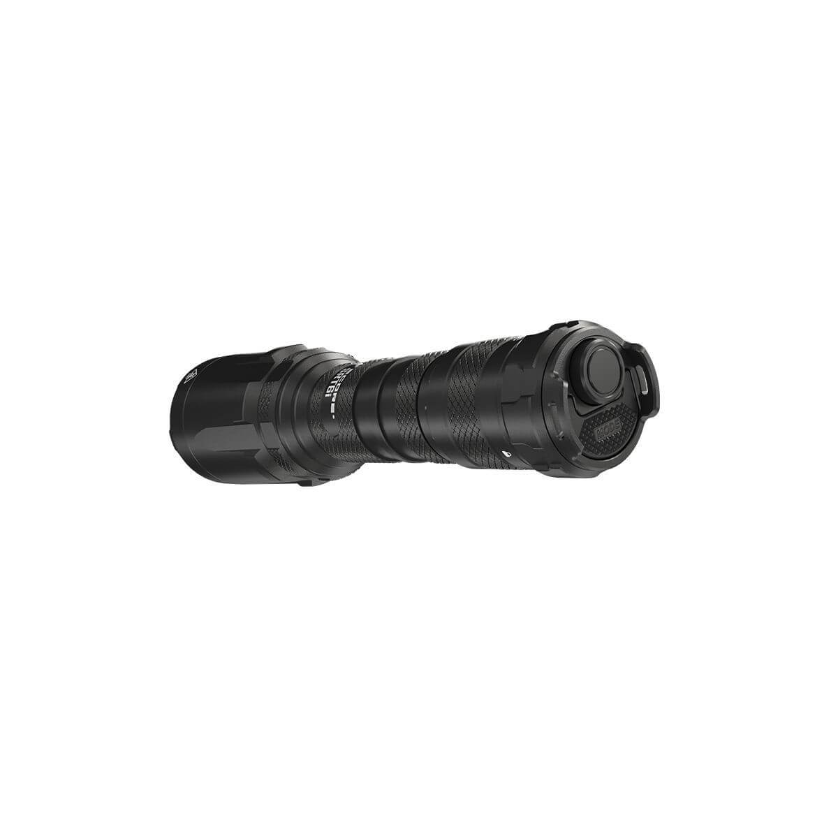 Nitecore SRT6i tactical flashlight in black aluminum with smart selector ring and dual tail switches — view 2