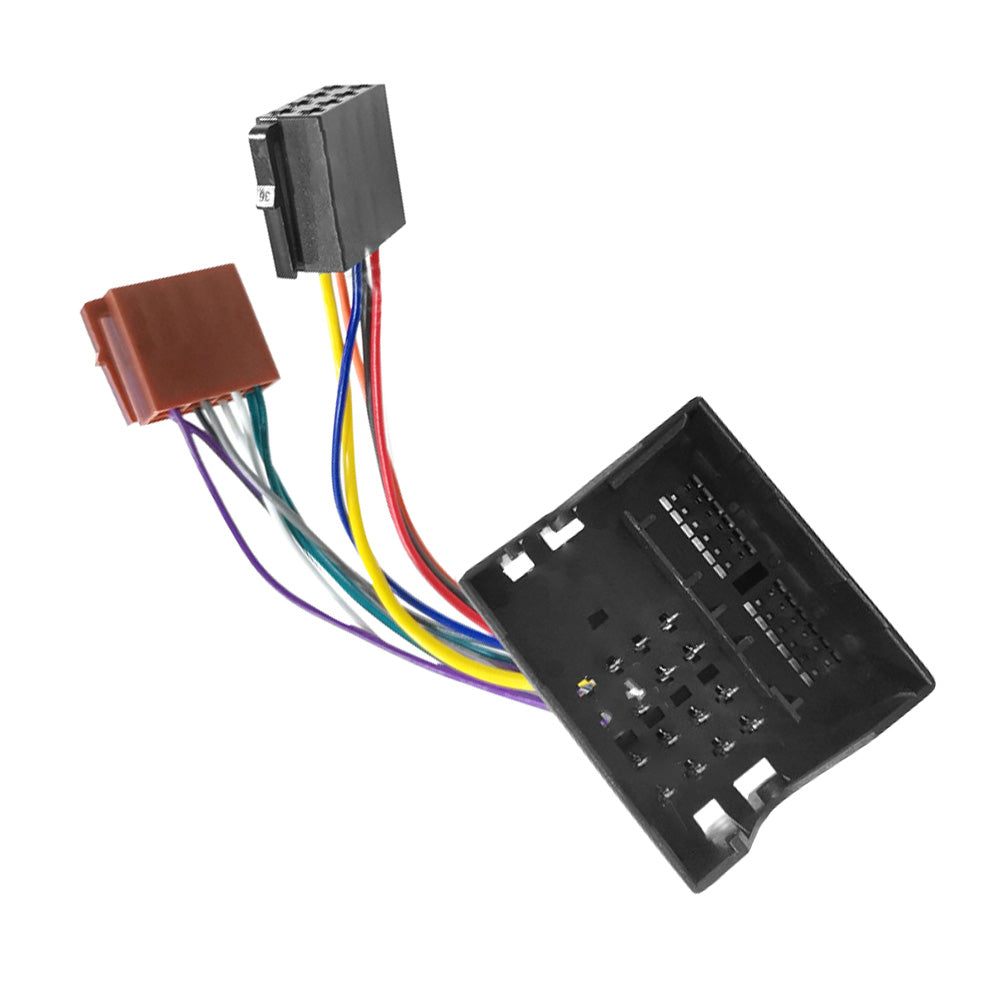 Car stereo wiring harness ISO adapter plug lead for Ford vehicles with colorful cables — view 4