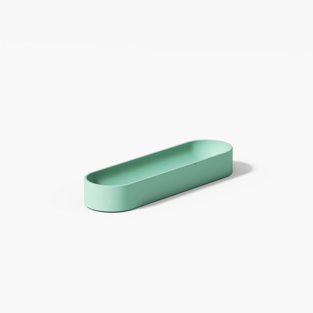 Long shaped pen organizer silicone mold for concrete and plaster casting minimalist desk accessory