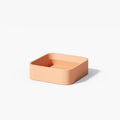 Square small desk caddy silicone mold for concrete and plaster casting in minimalist geometric design