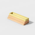 Geometric staircase pen holder silicone mold for concrete and plaster casting craft projects
