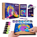 Coloring with clay set by numbers OWL-0