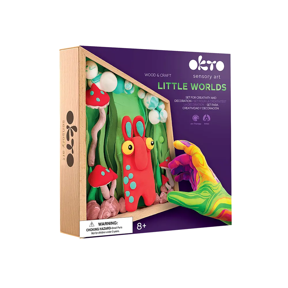Wood&Craft DIY set "Little Worlds" Mommy troll-2