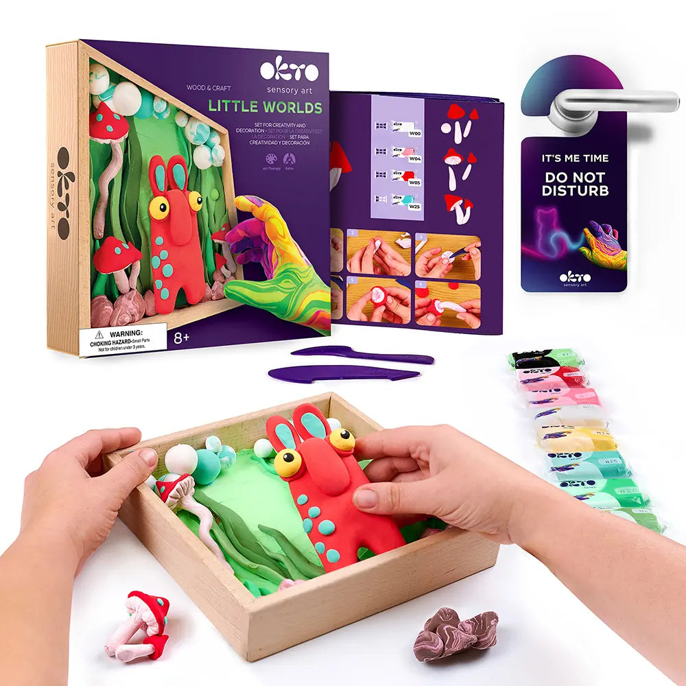 Wood&Craft DIY set "Little Worlds" Mommy troll-0