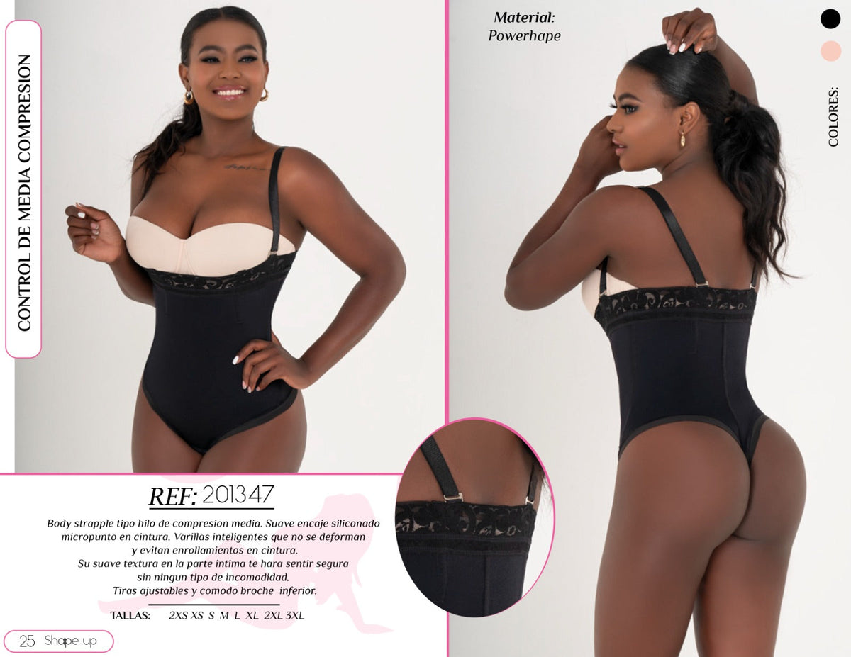 Strapless Bodysuit Thong - 201347-2