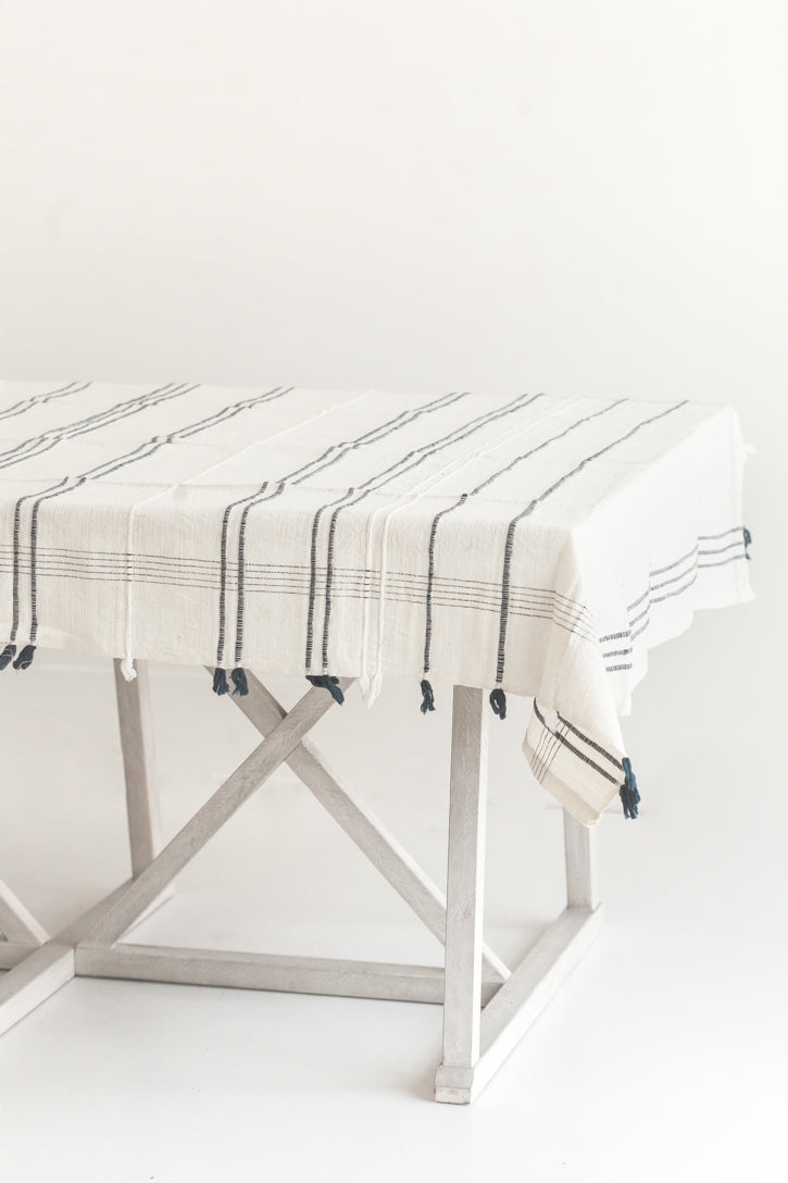 Ribbons Cotton Tablecloth-0