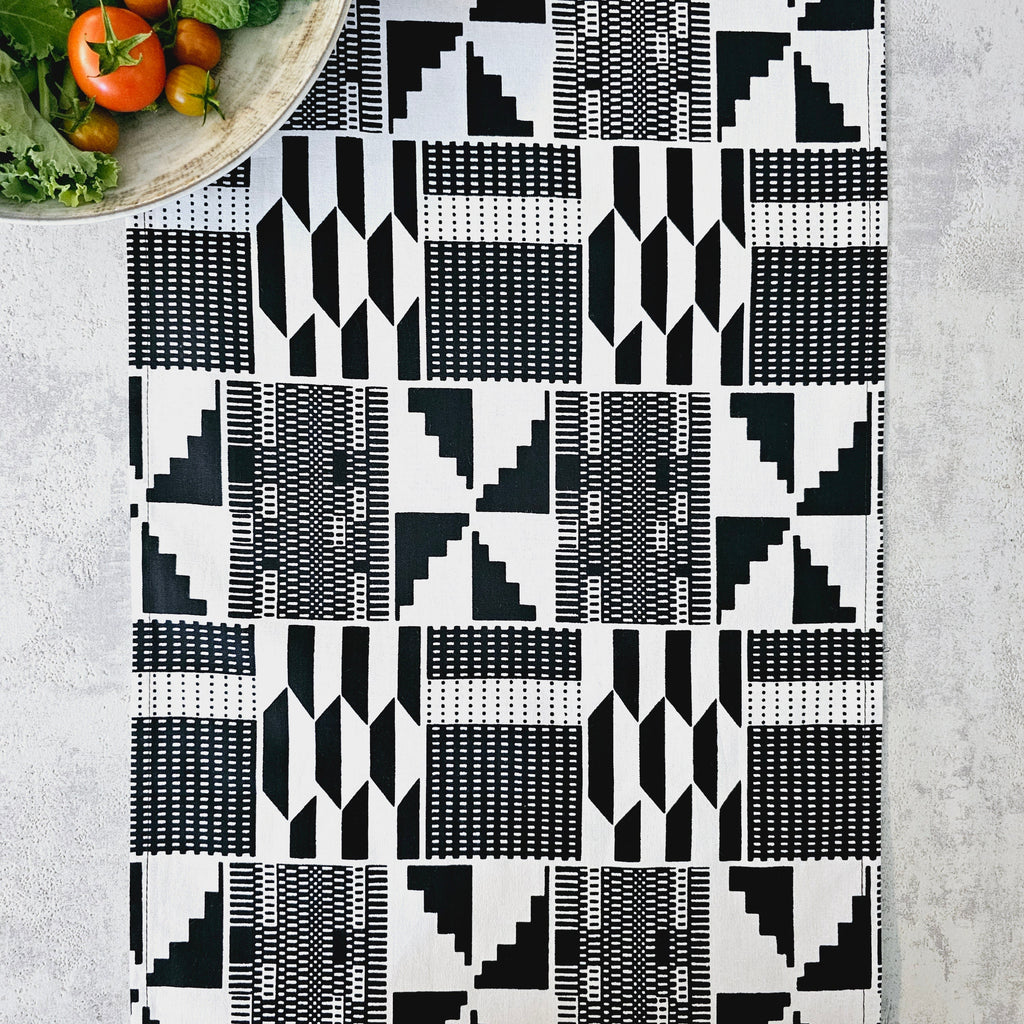 Table Runner and Set of 4 Placemats | 100% Cotton African Print Fabric-2