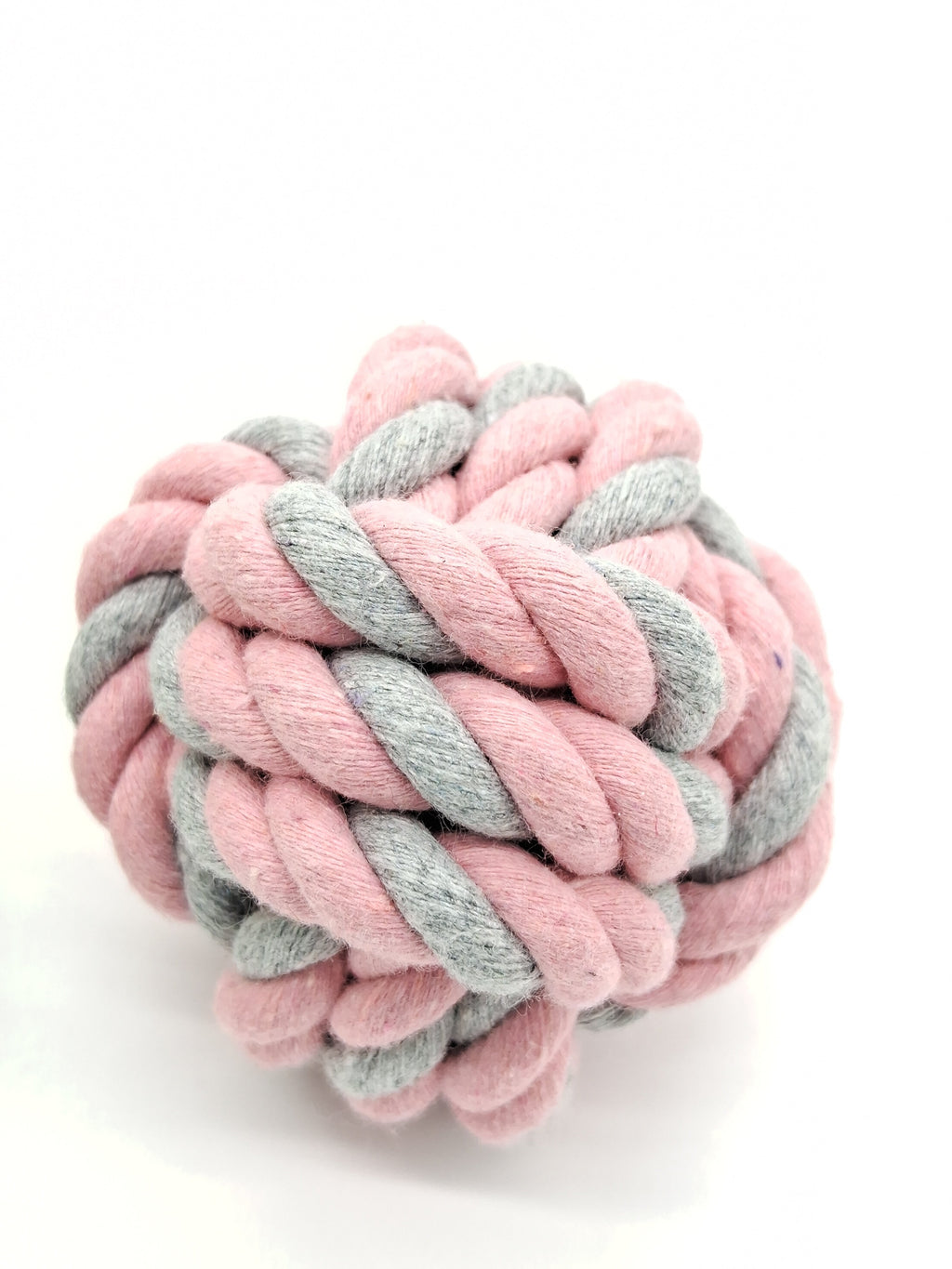 Fetch ball for dogs and cats made of durable woven rope for interactive outdoor playtime — view 5