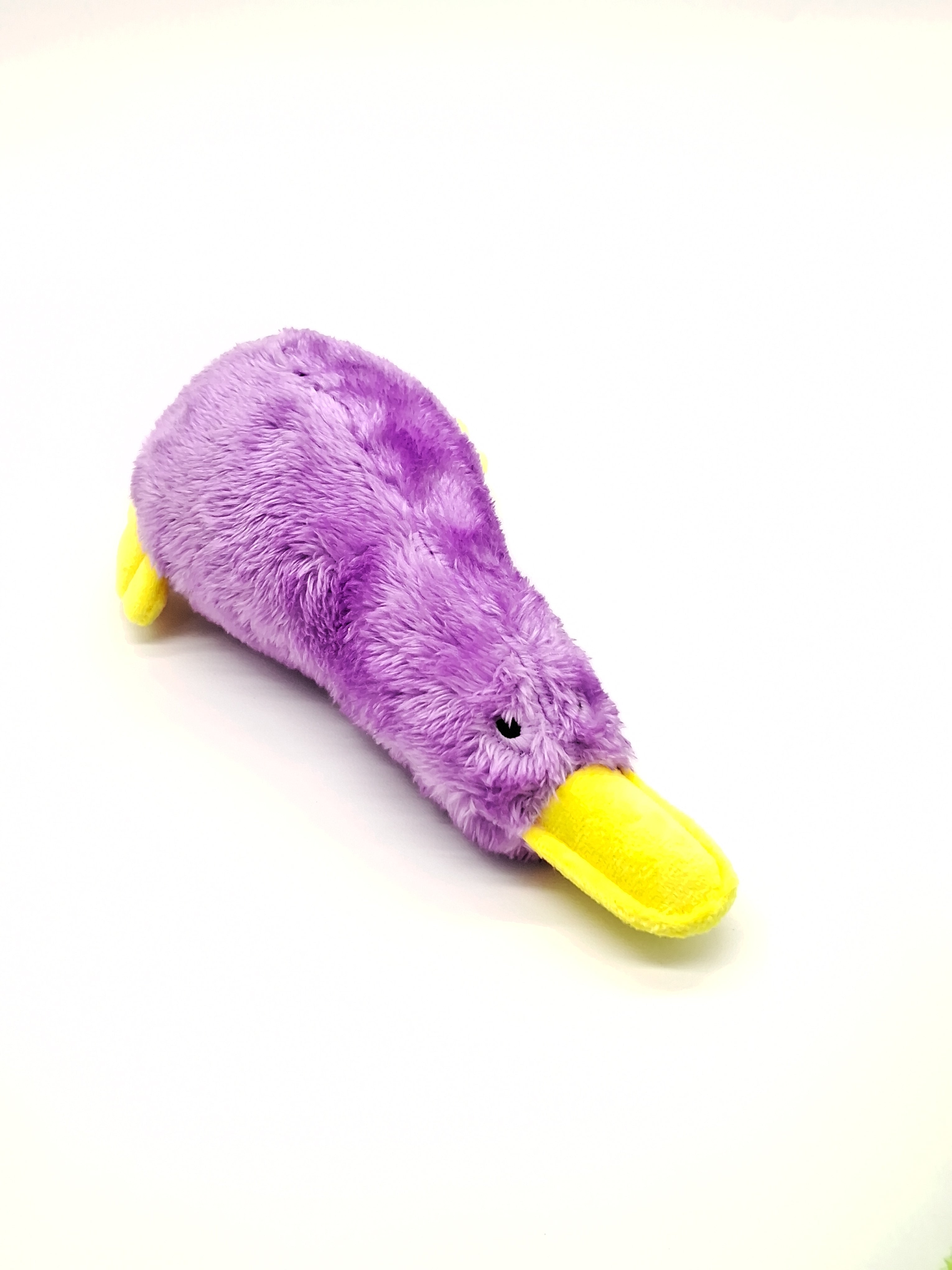 Platz the Platypus soft plush squeaky pet toy, a cuddly stuffed animal for dogs and cats — view 2
