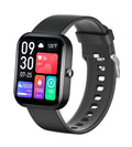 Senior smartwatch fitness tracker with large 2-inch HD digital touchscreen display and adjustable sports wristband.