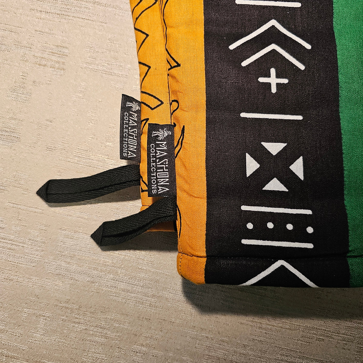 Set of 2 Oven Gloves | 100% African Print Fabric-3